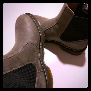 Olive Grey Dr. Martens Chelsea Boots